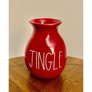 NWT Rae Dunn Christmas JINGLE Vase